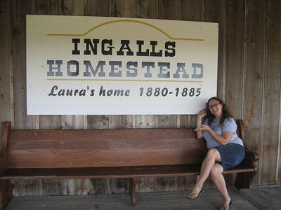 me at the Laura Ingalls Wilder family homestead in De Smet, South Dakota