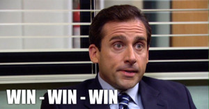 Michael Scott Win-Win-Win