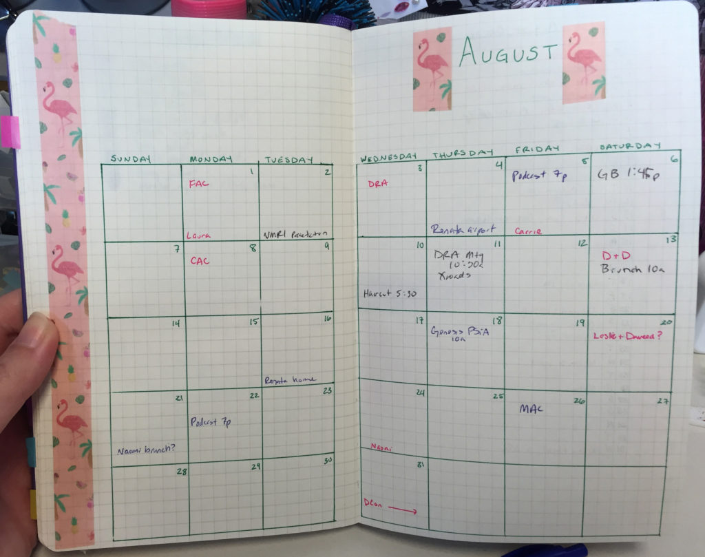 kait's august calendar